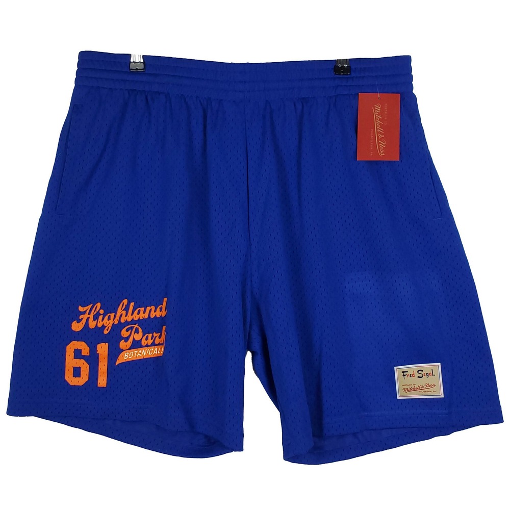 Fred Segal x Mitchell & Ness 2XL XXL Jersey Shorts Highland Park 61 Blue NWT